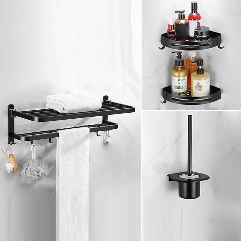 BowLift | Matt black bathroom accessory set Modern bathroom accessory hardware set
