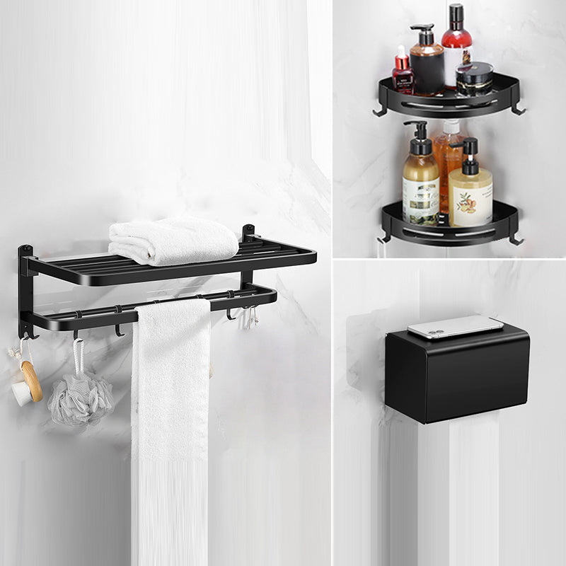 BowLift | Matt black bathroom accessory set Modern bathroom accessory hardware set