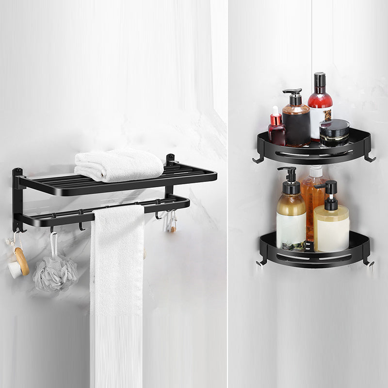 BowLift | Matt black bathroom accessory set Modern bathroom accessory hardware set