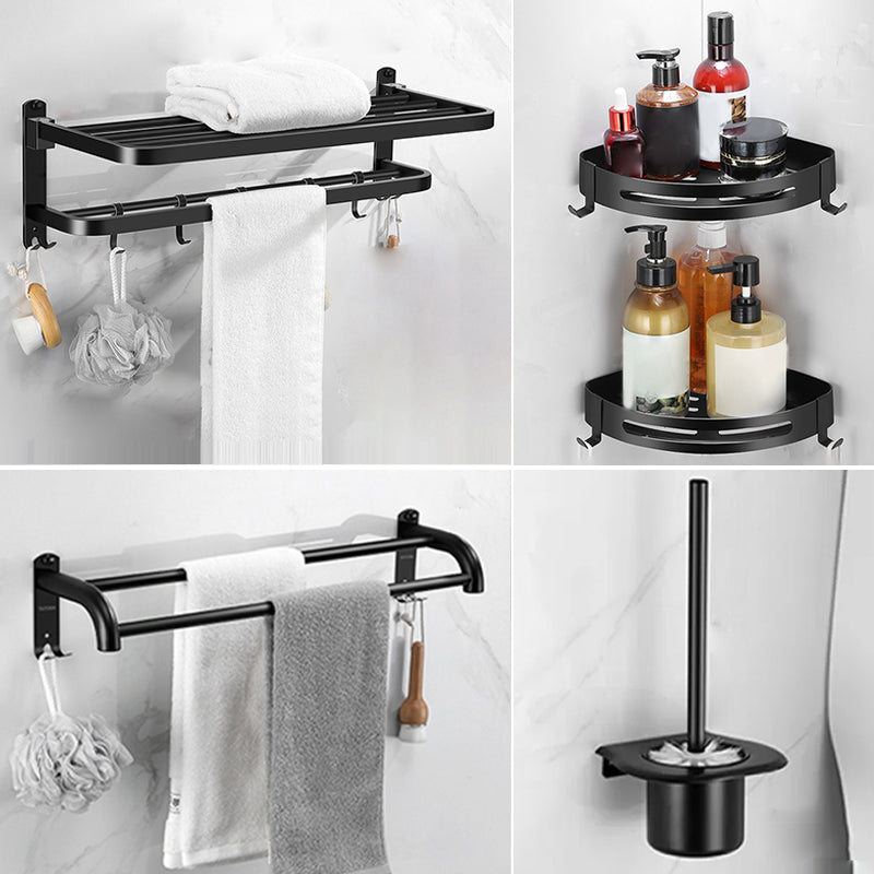 BowLift | Matt black bathroom accessory set Modern bathroom accessory hardware set