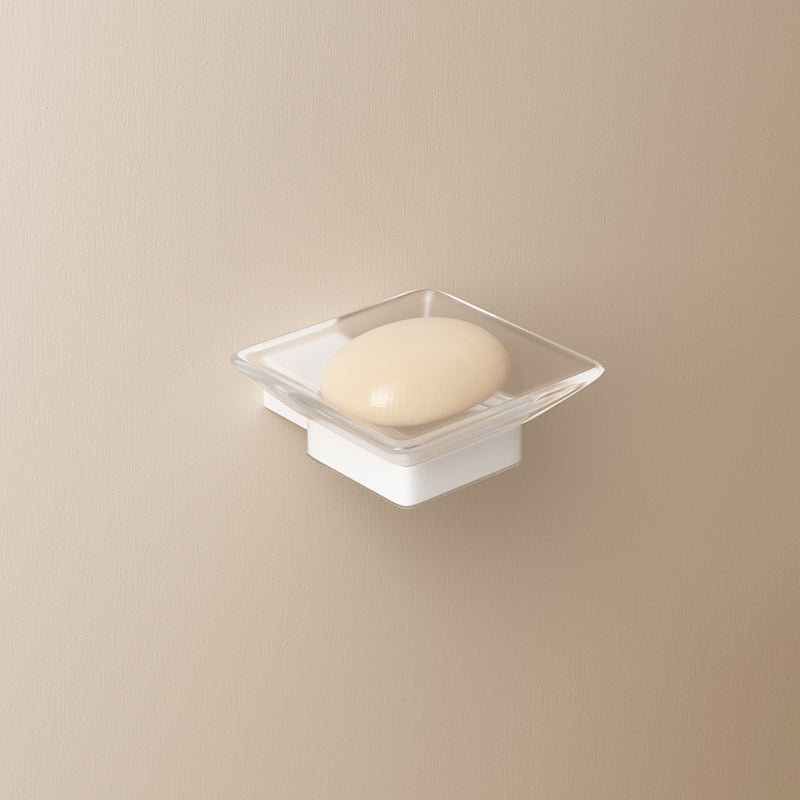 BowLift | Modern White Bathroom Accessory Set Stainless Steel Bath Hardware Set