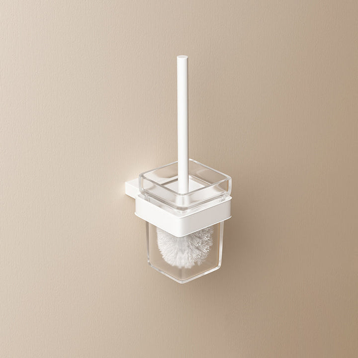 BowLift | Modern White Bathroom Accessory Set Stainless Steel Bath Hardware Set