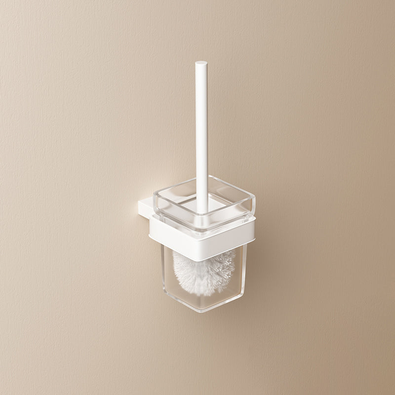 BowLift | Modern White Bathroom Accessory Set Stainless Steel Bath Hardware Set