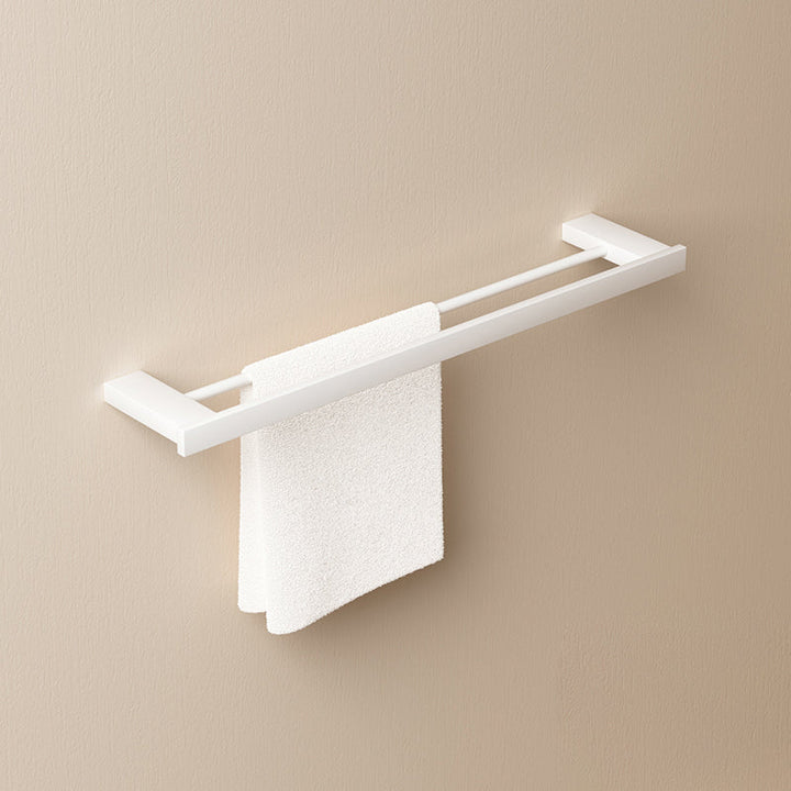 BowLift | Modern White Bathroom Accessory Set Stainless Steel Bath Hardware Set