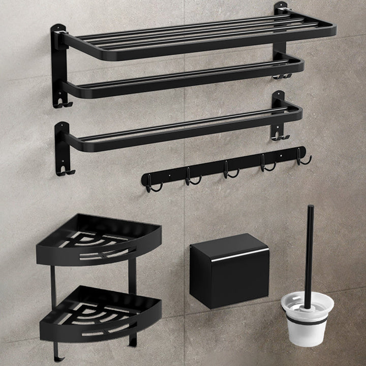 BowLift | Black modern bathroom accessory set stainless steel bathroom fittings