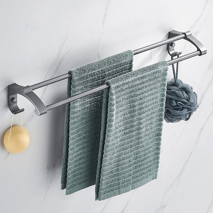 BowLift | Modern Chrome Bathroom Accessories Set Aluminum Bathroom Fixtures Set