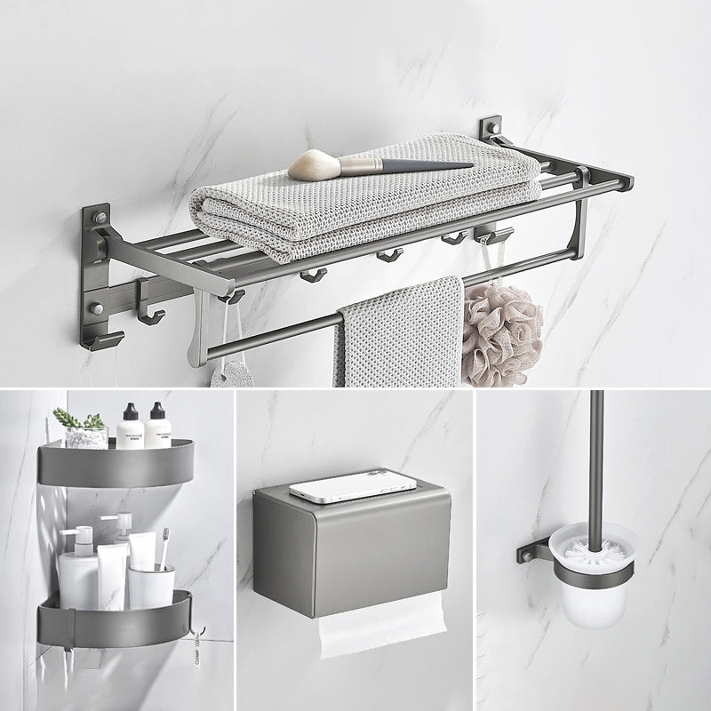 BowLift | Modern Chrome Bathroom Accessories Set Aluminum Bathroom Fittings Set