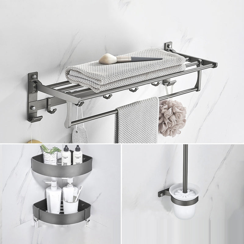 BowLift | Modern Chrome Bathroom Accessories Set Aluminum Bathroom Fixtures Set