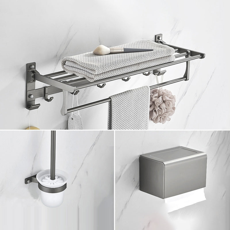 BowLift | Modern Chrome Bathroom Accessories Set Aluminum Bathroom Fittings Set