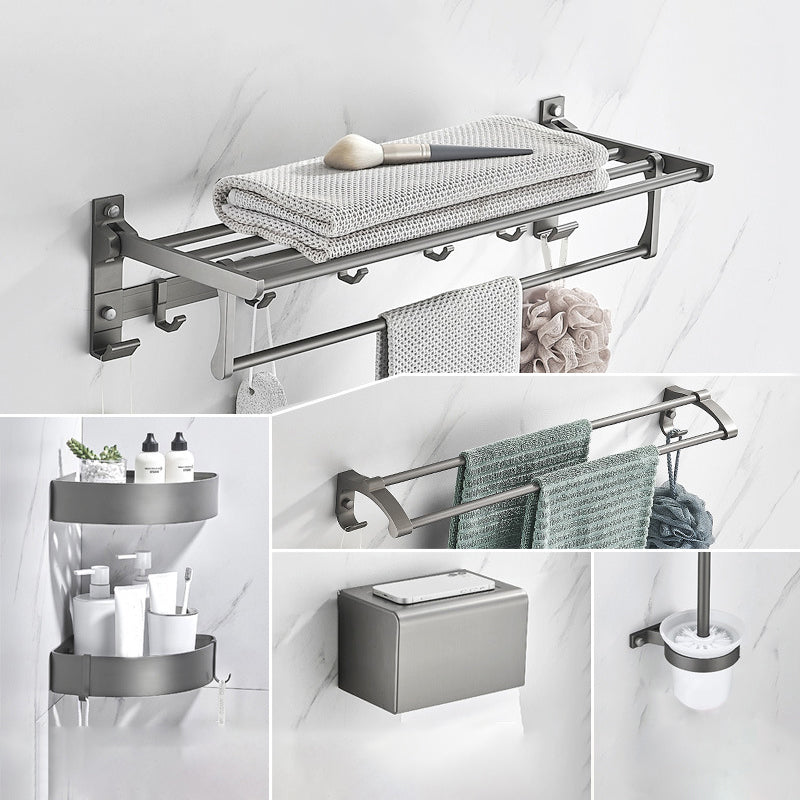 BowLift | Modern Chrome Bathroom Accessories Set Aluminum Bathroom Fixtures Set