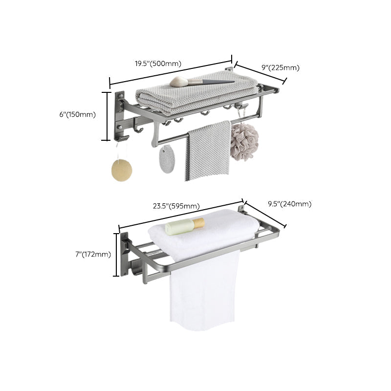 BowLift | Modern Chrome Bathroom Accessories Set Aluminum Bathroom Fixtures Set