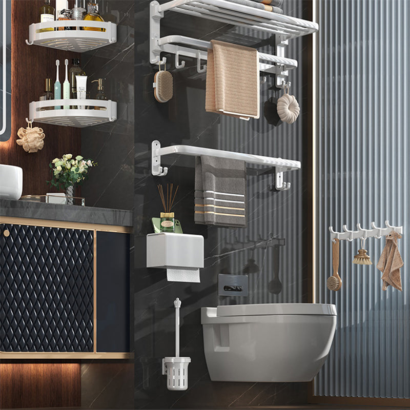 BowLift | Modern white bathroom accessories as a single piece or in a set made of metal