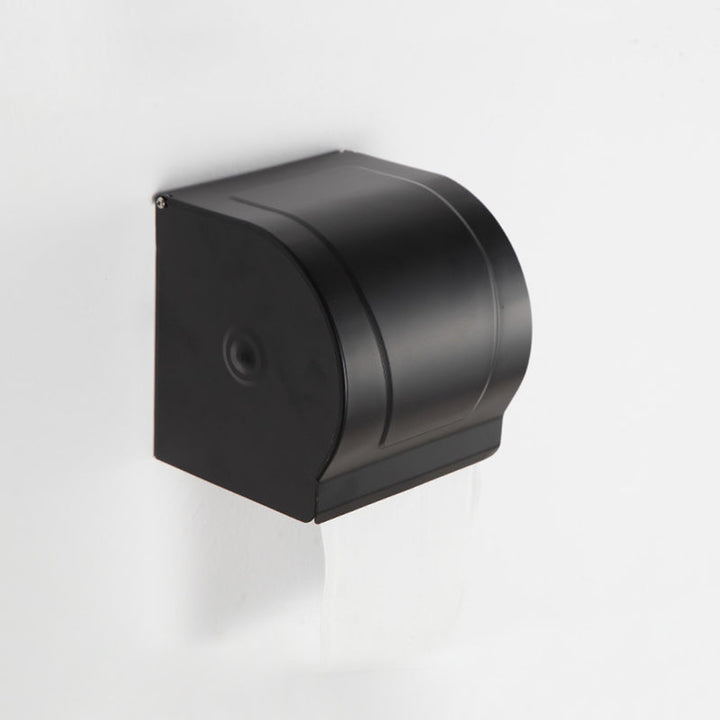 BowLift | Modern Matt Black Bathroom Shelf Paper Holder Bathroom Accessory Set