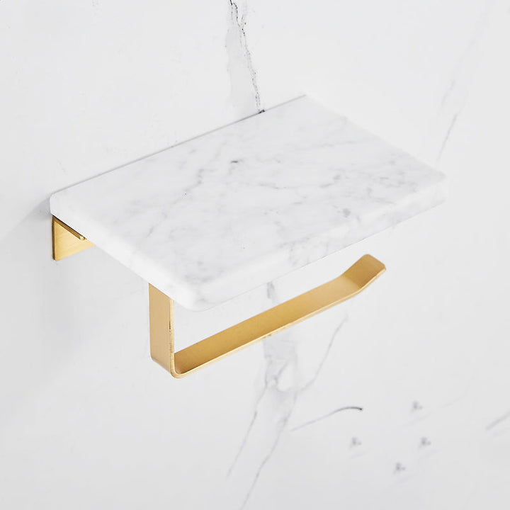 BowLift | Modern White Bathroom Accessory As A Single Piece Or In A Set Made Of Marble