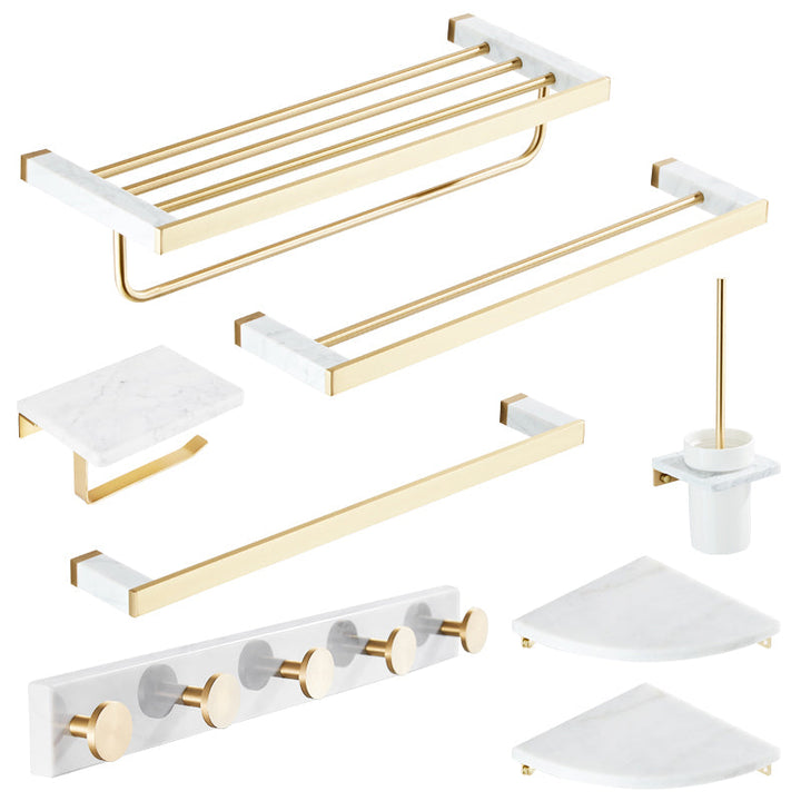 BowLift | Modern White Bathroom Accessory As A Single Piece Or In A Set Made Of Marble