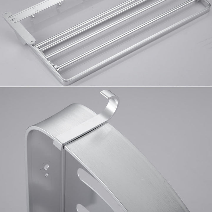 BowLift | 6-piece contemporary bathroom accessory set bathroom shelf/towel bar paper holder included