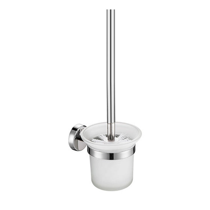 BowLift | Polished Chrome 5-piece modern bathroom accessory set with bathroom shelf