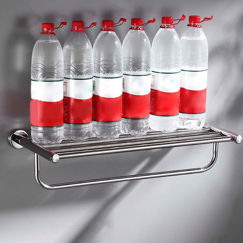 BowLift | Polished Chrome 5-piece modern bathroom accessory set with bathroom shelf