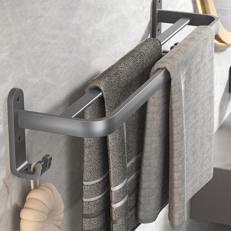 BowLift | Modern Bathroom Accessory Set Gray Bathroom Shelf Paper Holder Bathroom Accessory Kit