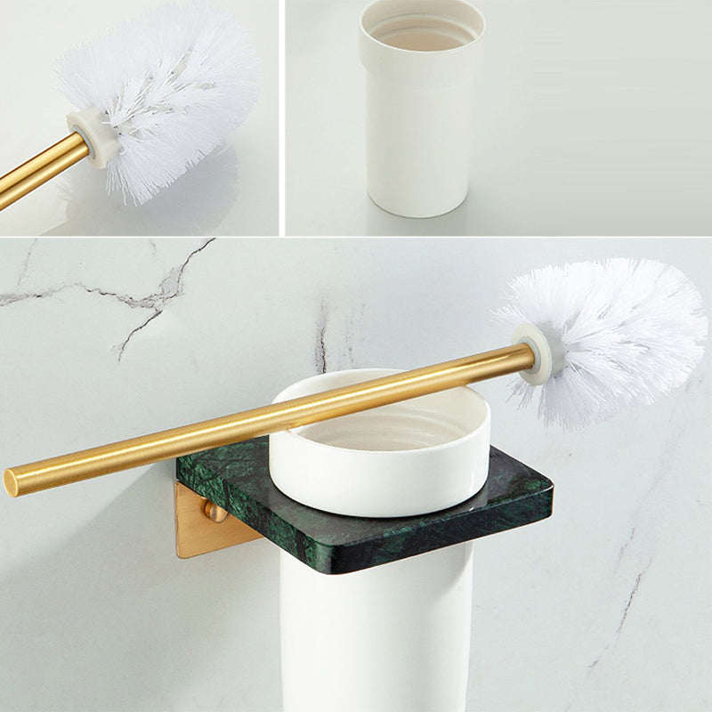 BowLift | Golden Bath Hardware Set Brass & Marble Bathroom Accessories Set