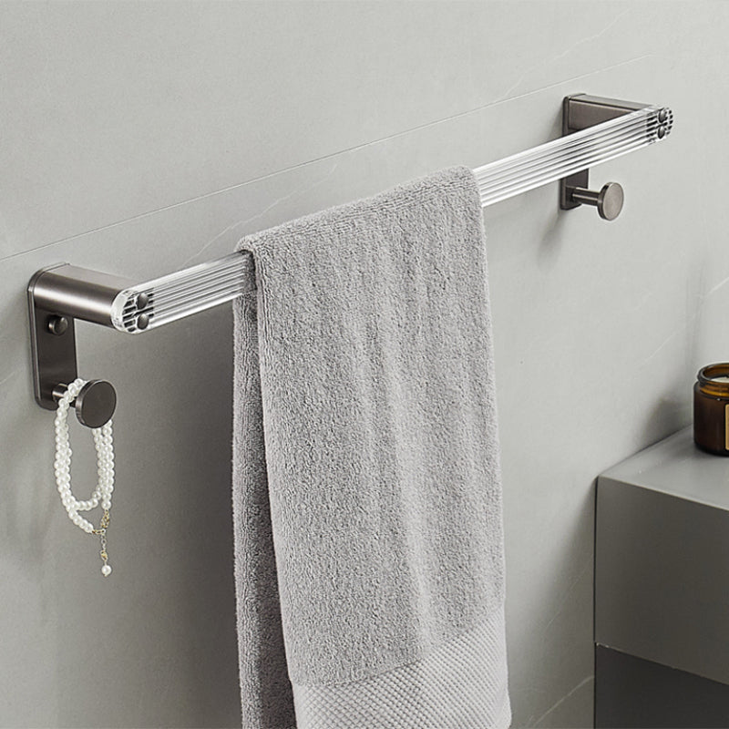 BowLift | Modern Bathroom Set Gray Towel Rack Bathroom Shelf Bathroom Accessories Set