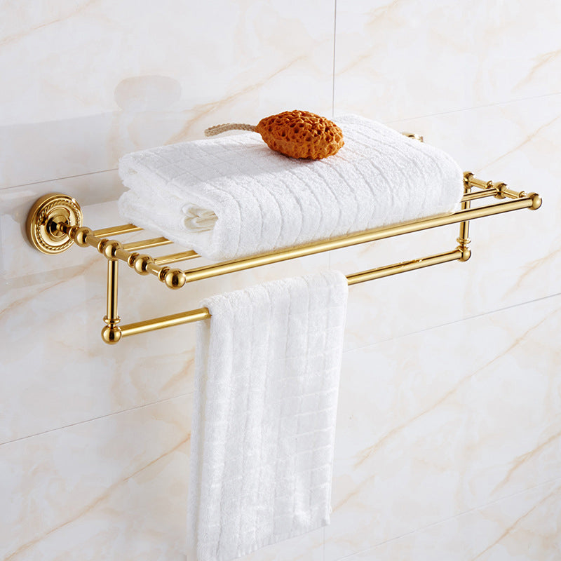 BowLift | Traditional Golden Bath Accessory Set Copper Bathroom Accessory Kit
