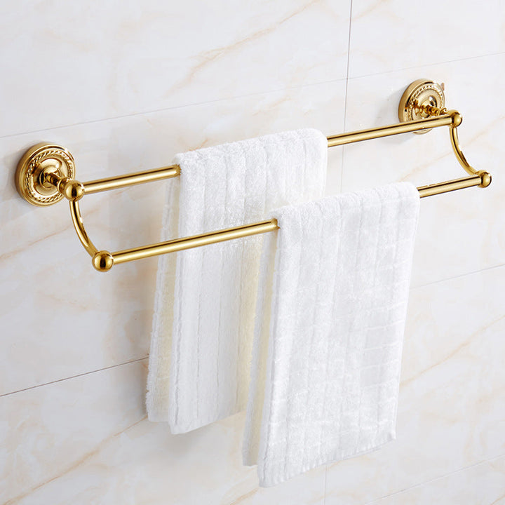 BowLift | Traditional Golden Bath Accessory Set Copper Bathroom Accessory Kit