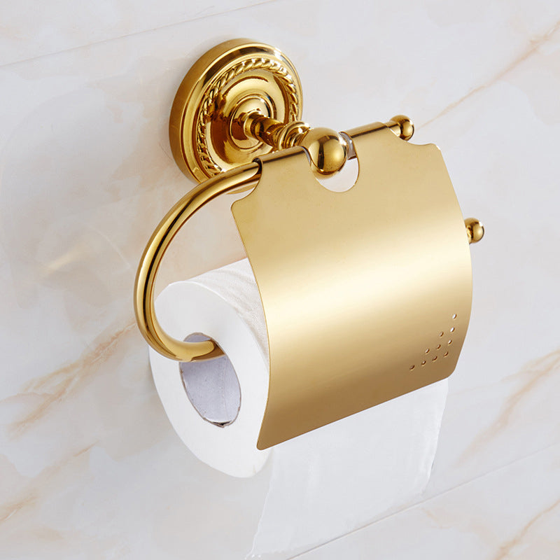 BowLift | Traditional Golden Bath Accessory Set Copper Bathroom Accessory Kit