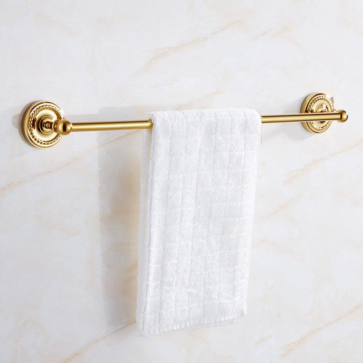 BowLift | Traditional Golden Bath Accessory Set Copper Bathroom Accessory Kit