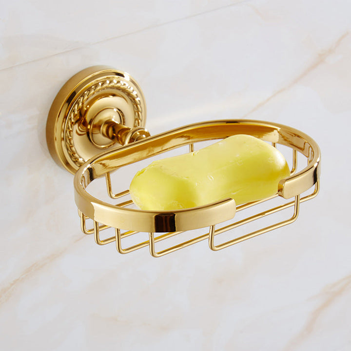 BowLift | Traditional Golden Bathroom Accessories Set Copper Bathroom Set