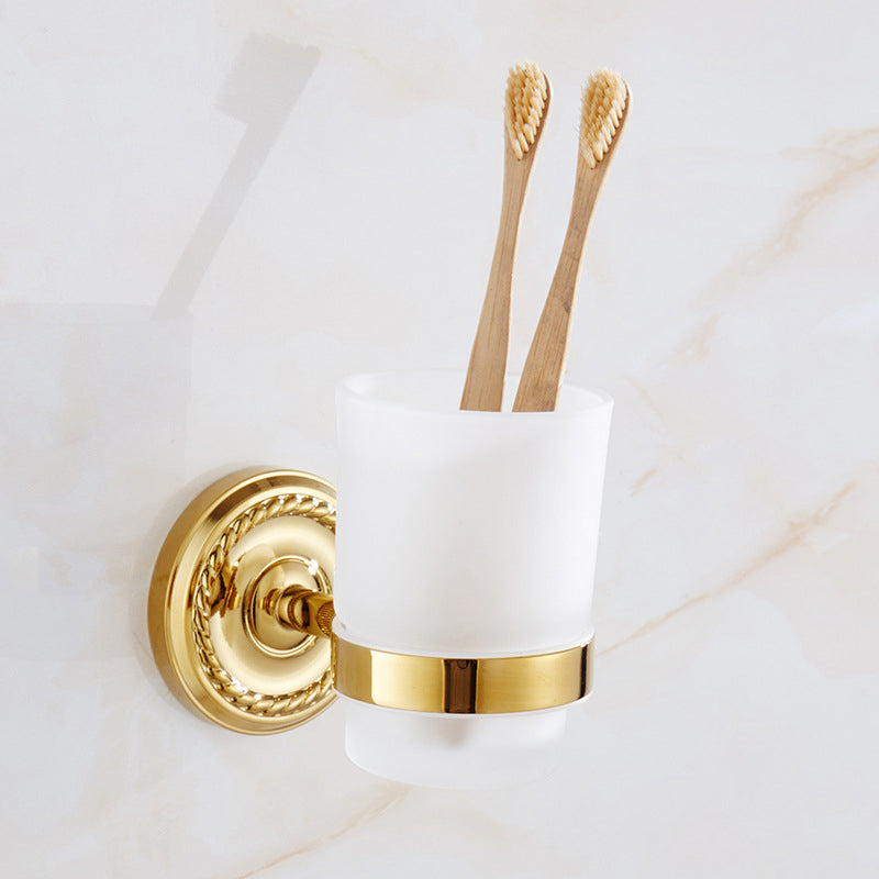 BowLift | Traditional Golden Bath Accessory Set Copper Bathroom Accessory Kit
