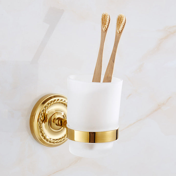 BowLift | Traditional Golden Bathroom Accessories Set Copper Bathroom Set