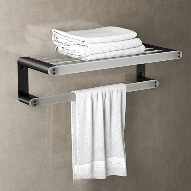 BowLift | Modern Bathroom Accessories Set Bathroom Shelf Towel Holder Black Bathroom Accessories Set
