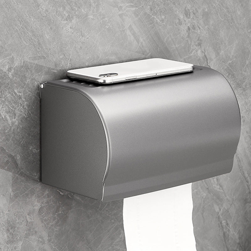 BowLift | Gray 6/7-piece modern bathroom accessory set bathroom shelf/bath towel hooks/towel bar included