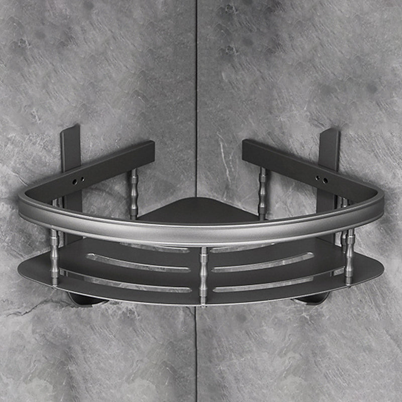 BowLift | Gray 6/7-piece modern bathroom accessory set bathroom shelf/bath towel hooks/towel bar included