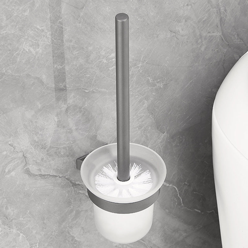 BowLift | Gray 6/7-piece modern bathroom accessory set bathroom shelf/bath towel hooks/towel bar included