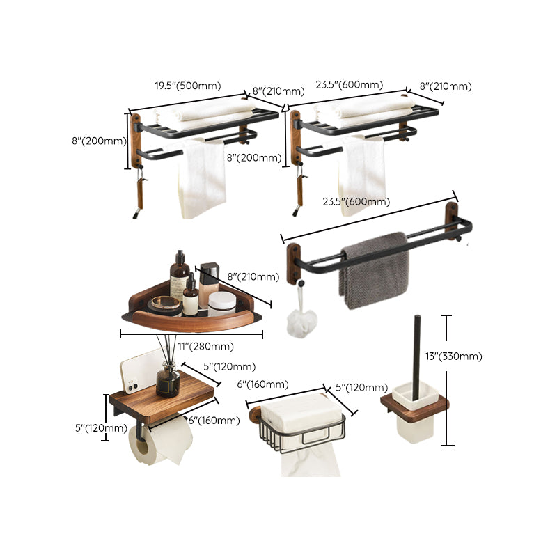 BowLift | Traditional Bathroom Accessories As Individual Piece Or As Set in Black