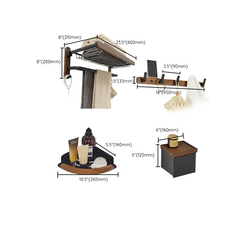 BowLift | Traditional Bathroom Accessories As Individual Piece Or As Set in Black
