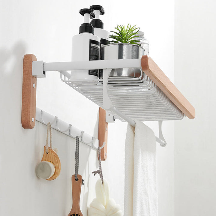 BowLift | White Bathroom Set Solid Wood & Aluminium Bathroom Accessories individually or as a set