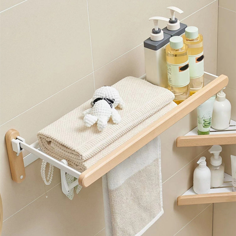 BowLift | White Bathroom Set Solid Wood & Aluminum Bathroom Accessories Individually or as a Set