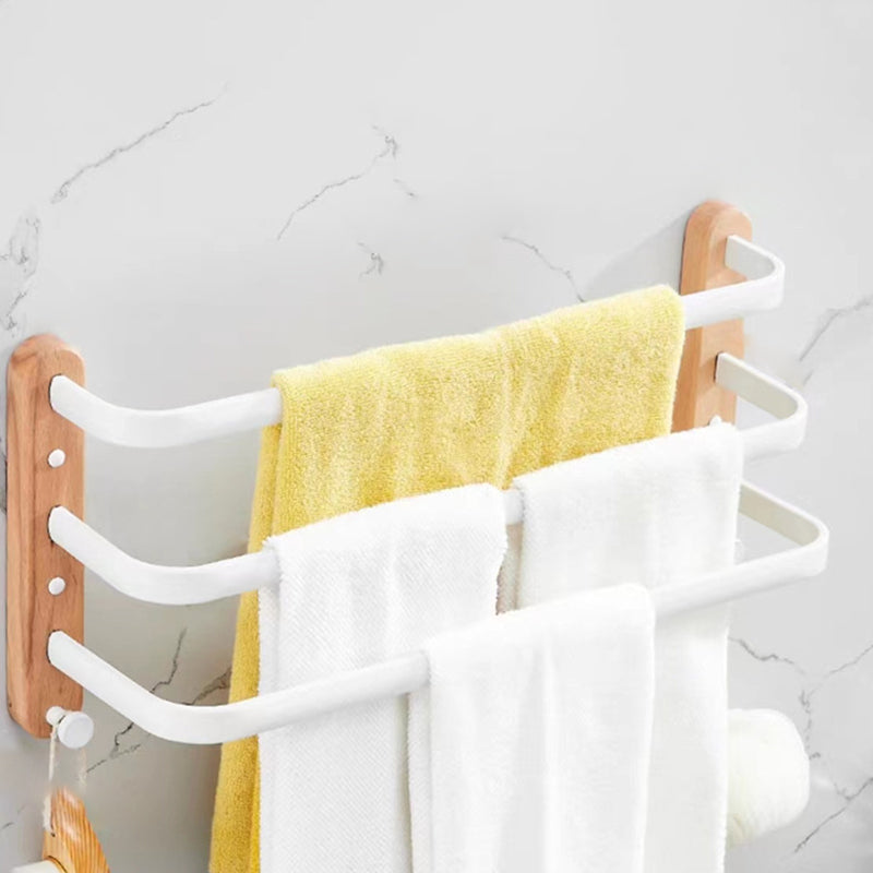 BowLift | White Bathroom Set Solid Wood & Aluminum Bathroom Accessories Individually or as a Set