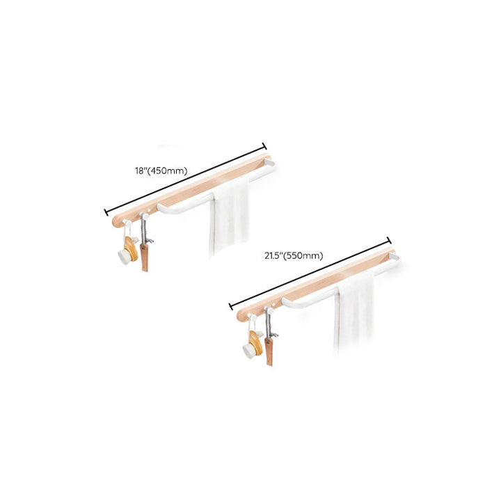 BowLift | White Bathroom Set Solid Wood & Aluminum Bathroom Accessories Individually or as a Set