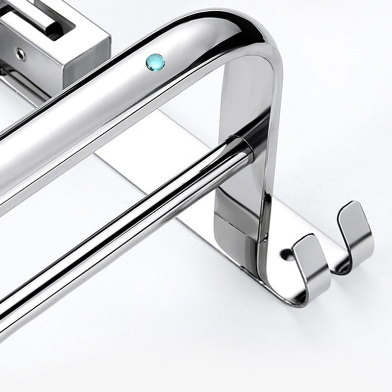 BowLift | Classic Polished Chrome Bathroom Accessory Set Towel Rail/Paper Holder/Bathrobe Hook Included