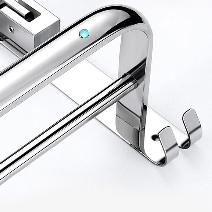 BowLift | Classic Polished Chrome Bathroom Accessory Set Towel Holder/Paper Holder/Robe Hooks Included