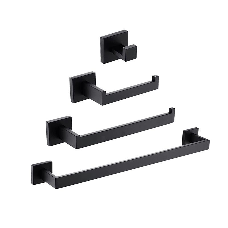 BowLift | 7-piece bathroom accessory set made of stainless steel with paper holder/robe hook/towel ring bar