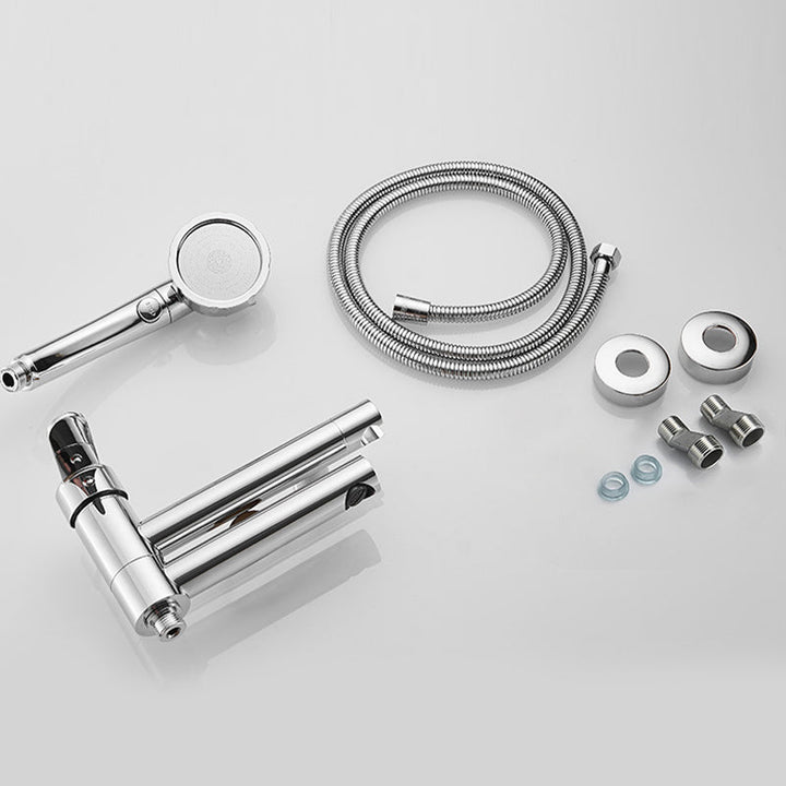 BowLift | Wall-mounted metal swivel bathtub filler with single lever handle