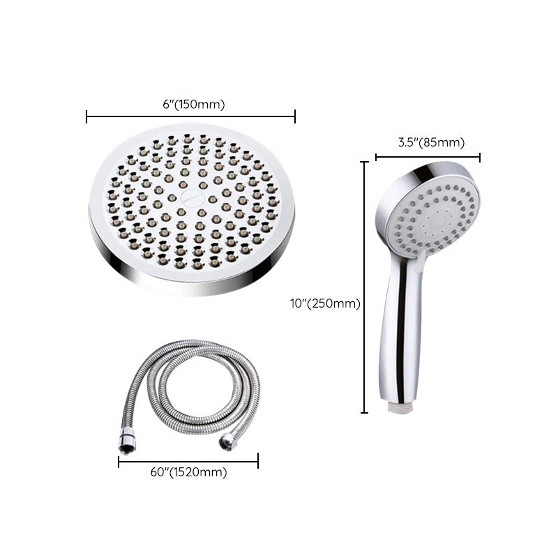BowLift | Traditional Shower Head Simple Metal Round Handheld Shower