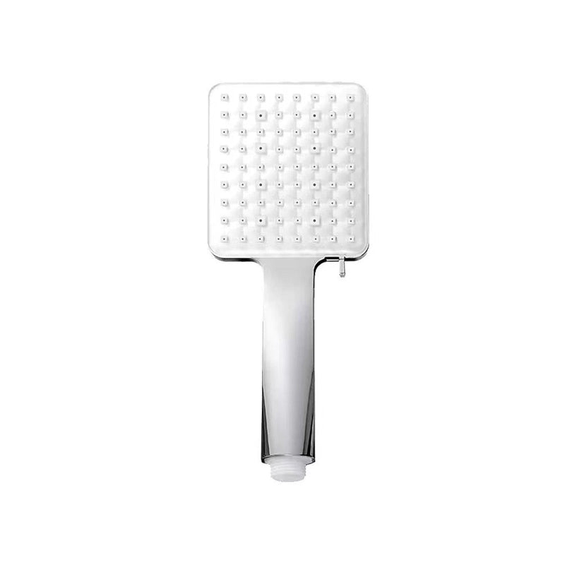 BowLift | Contemporary Showerhead Square Handheld Showerhead in Silver
