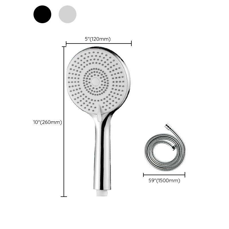 BowLift | Round Shower Head Plastic Handheld Shower with Adjustable Spray Pattern