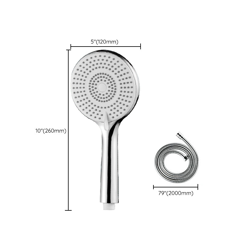 BowLift | Round Shower Head Plastic Handheld Shower with Adjustable Spray Pattern